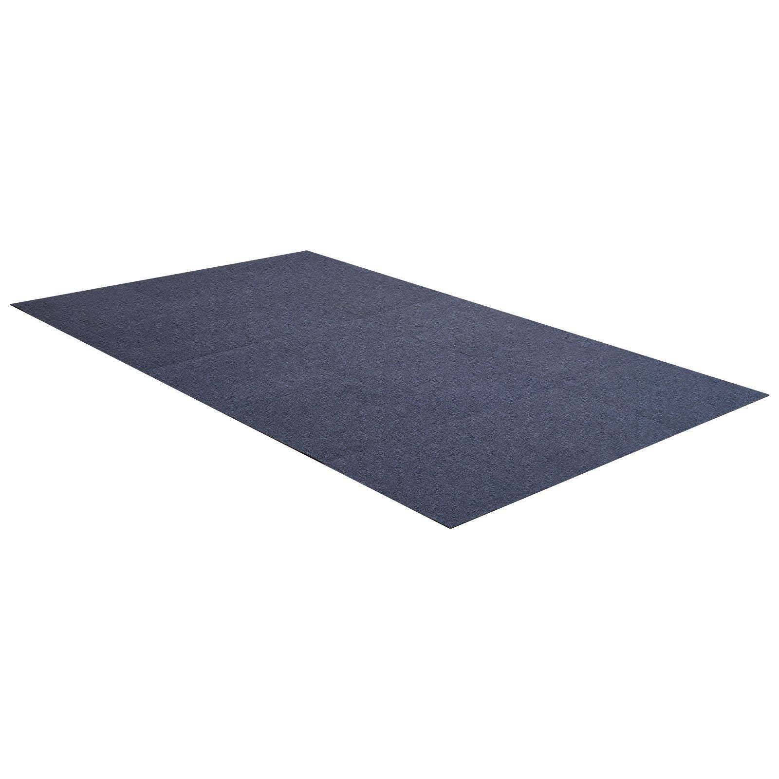 Carpet Tiles 610x610 mm, 15 Pack Peel and Stick Carpet Square Rug, Self Adhesive Commercial Floor Soft Padded for Seamless Cover 5.6㎡, Easy DIY Replacement for Living Room Office, Gray