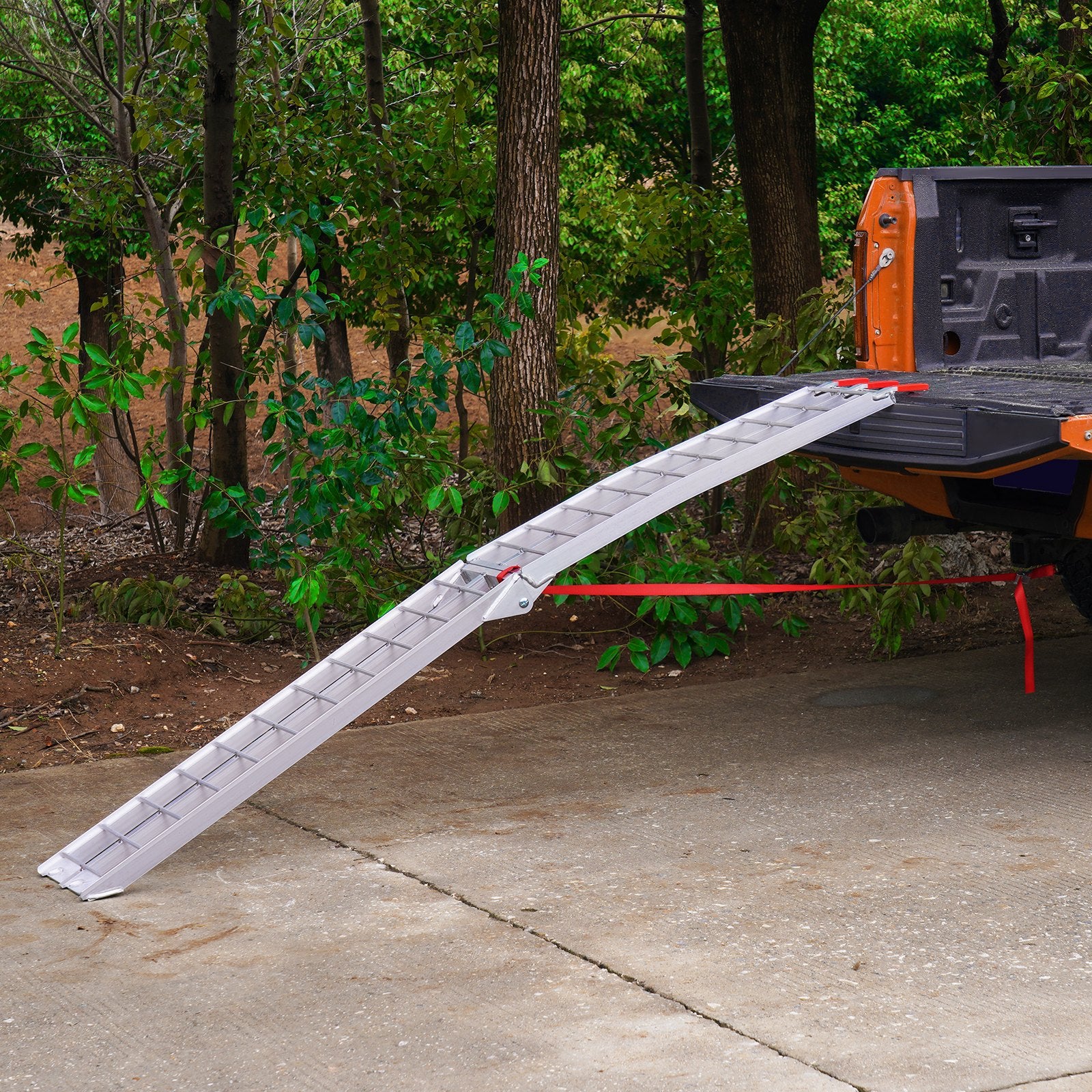 VEVOR Aluminum Ramp 750 LBS Foldable Loading Ramps for Pickup Trucks Bed 1 Piece
