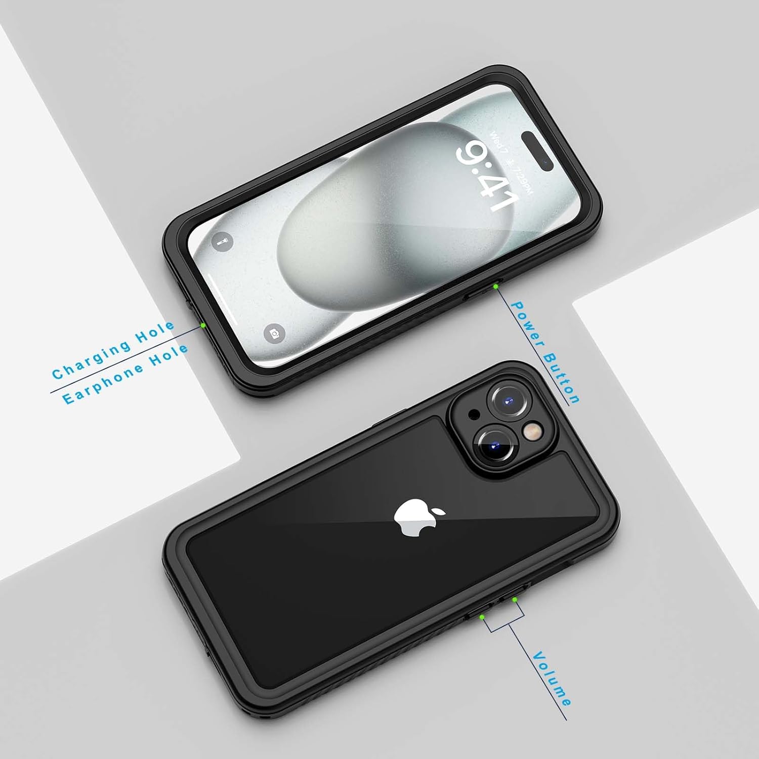 iPhone 15 Plus Waterproof Case