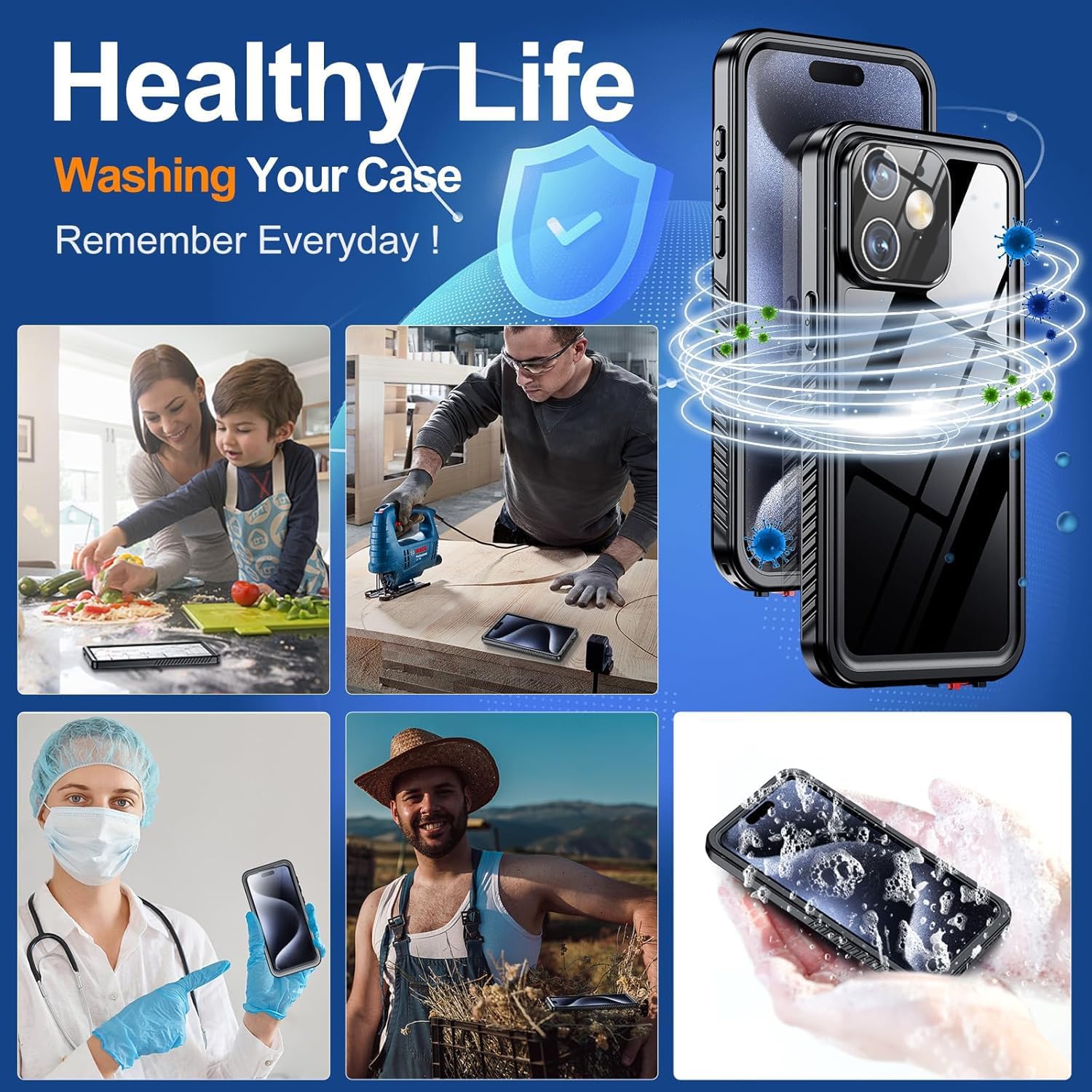 iPhone 12 Mini Waterproof Shockproof Case