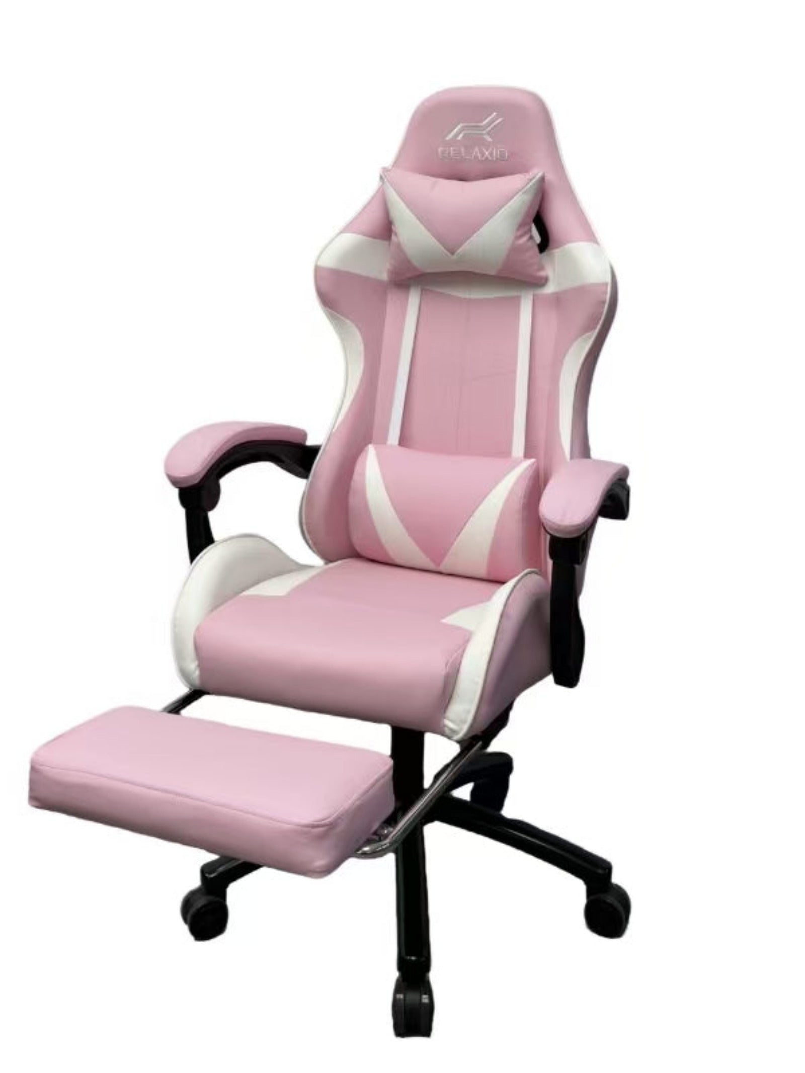 Gaming Chair With Headrest and Foot Rest - Red