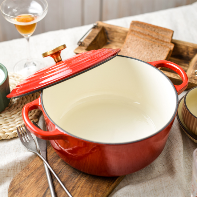 Enamel Cast Iron Pot Cast Iron Casserole/French Oven - 24 CM