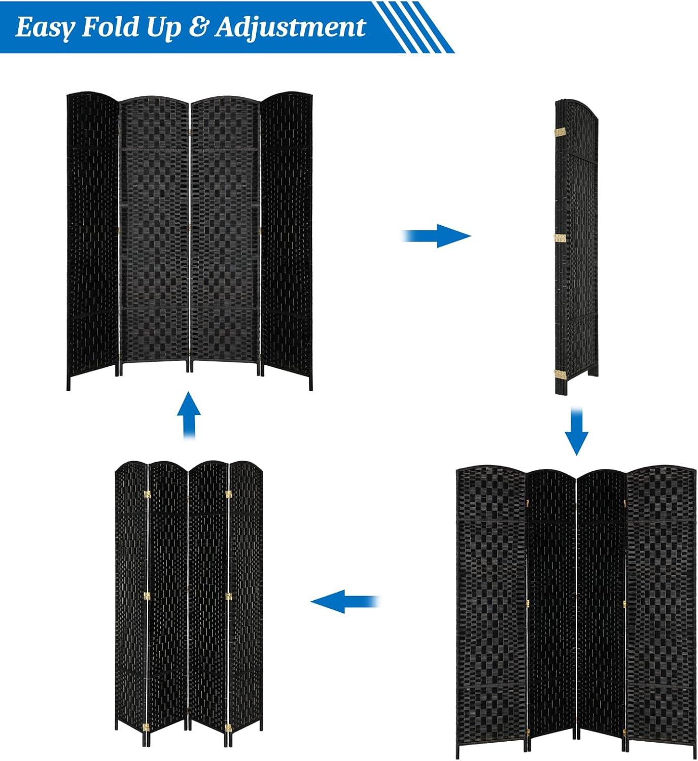 Folding Room Divider Screen – Stylish Home Partition