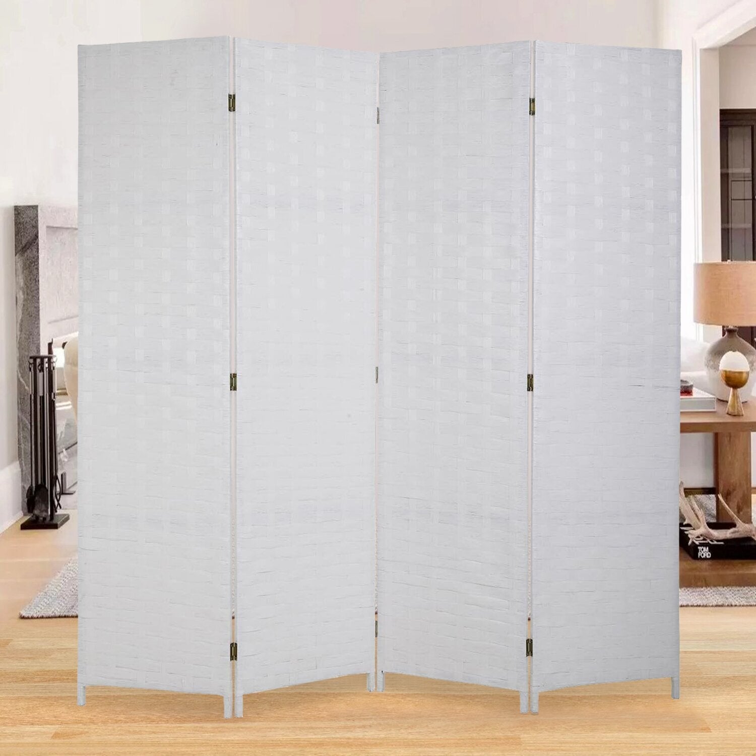 4-Panel Folding Room Divider – Privacy Screen Partition