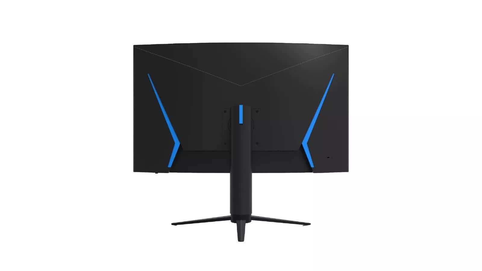 QMAX 31.5" Gaming Monitor Curved QHD 165Hz 2560*1440p 1ms with Build in Speakers Height Adjustable