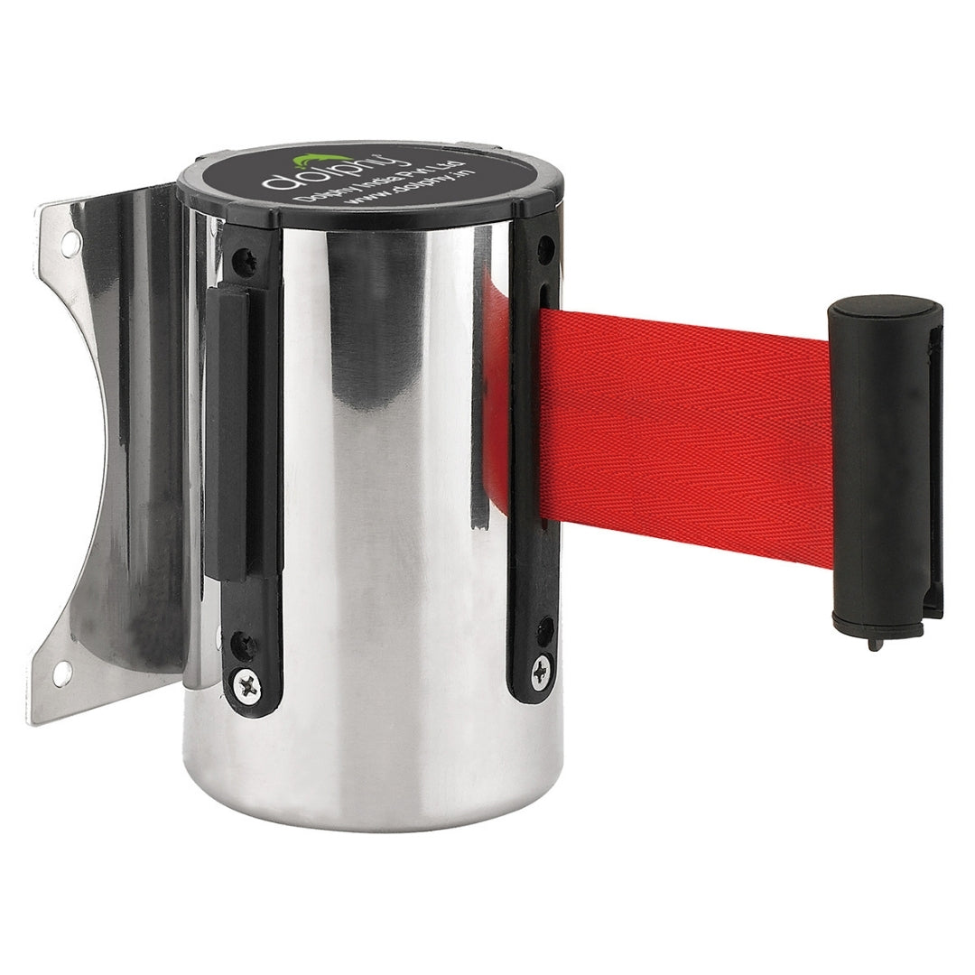 Wall Mounted Retractable Queue Barrier Belt