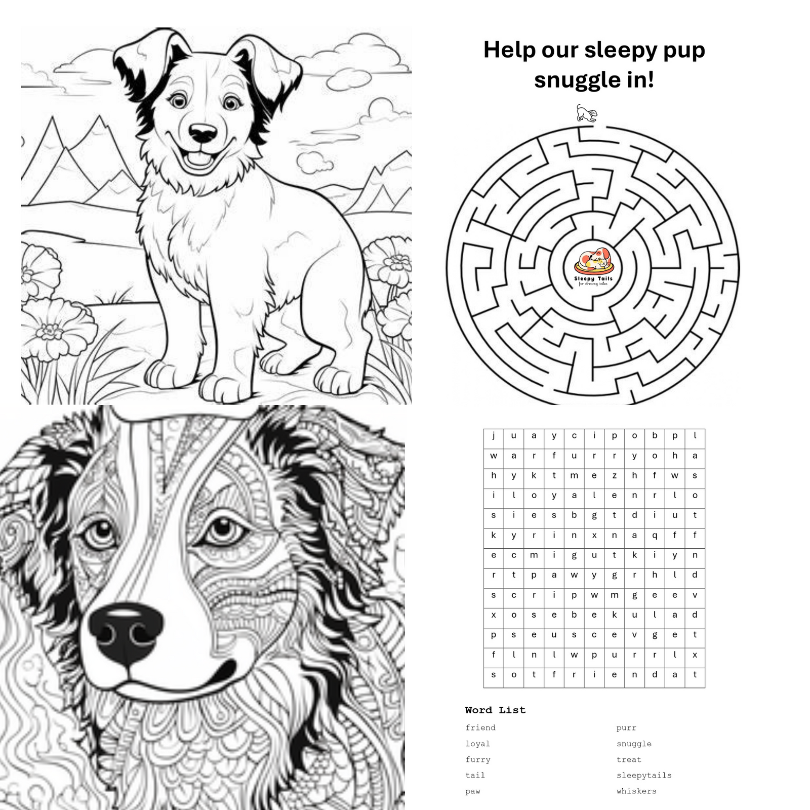 Sleepy Tails - Border Collie - Breathing