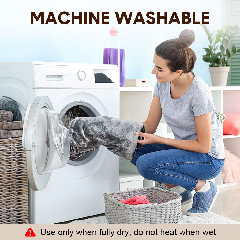 Electric Heated Blanket Washable 10W Heated Soft Thermal Zipper Shawl Wraps USB Charging Winter Heating Wraps Pad with 3 Level Temperature Setting