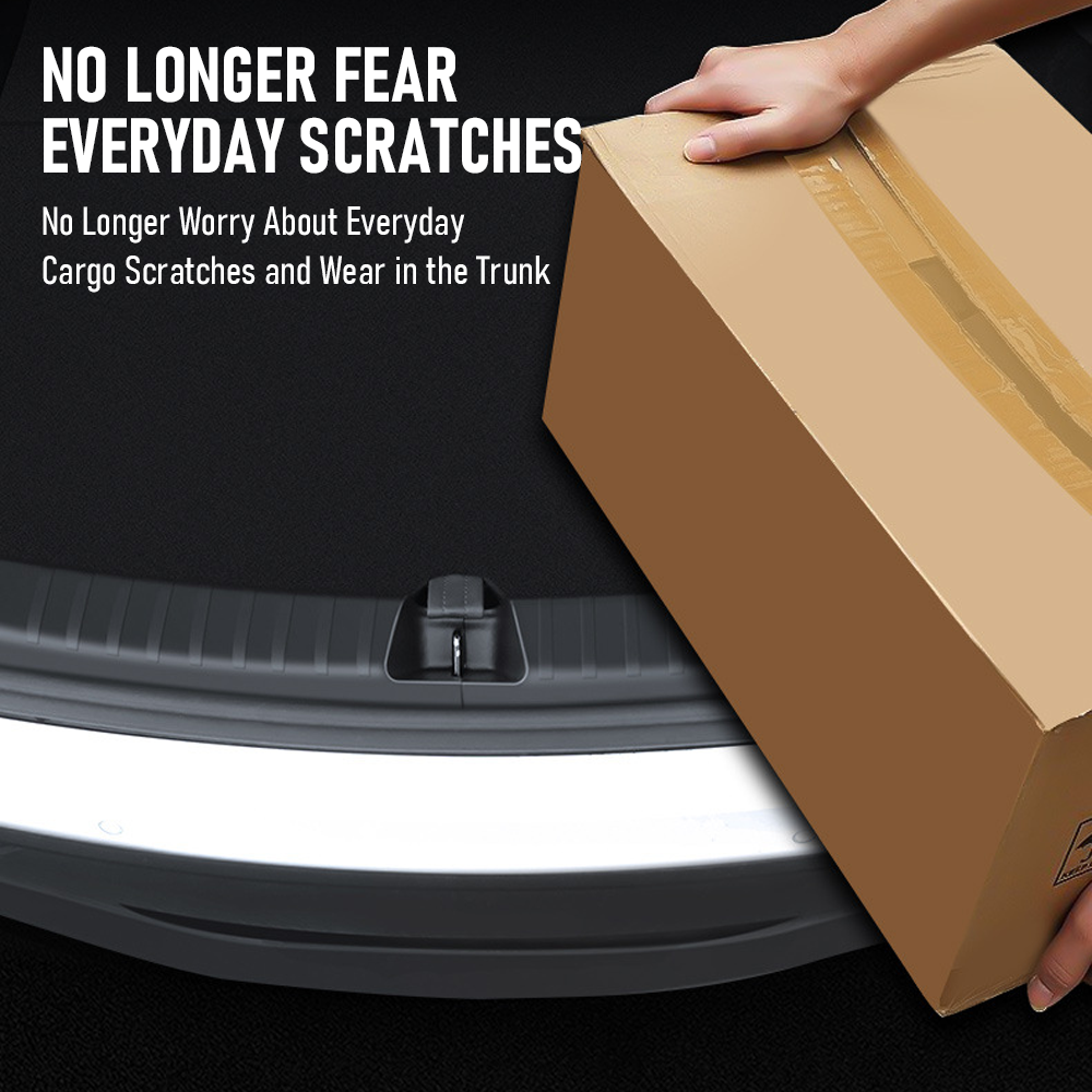 TPE Bumper Guard Custom Fit Tesla Model Y 2022-2023 Trunk Protector | Ultra-Flexible Cold-Resistant | OEM Design Camping Ready