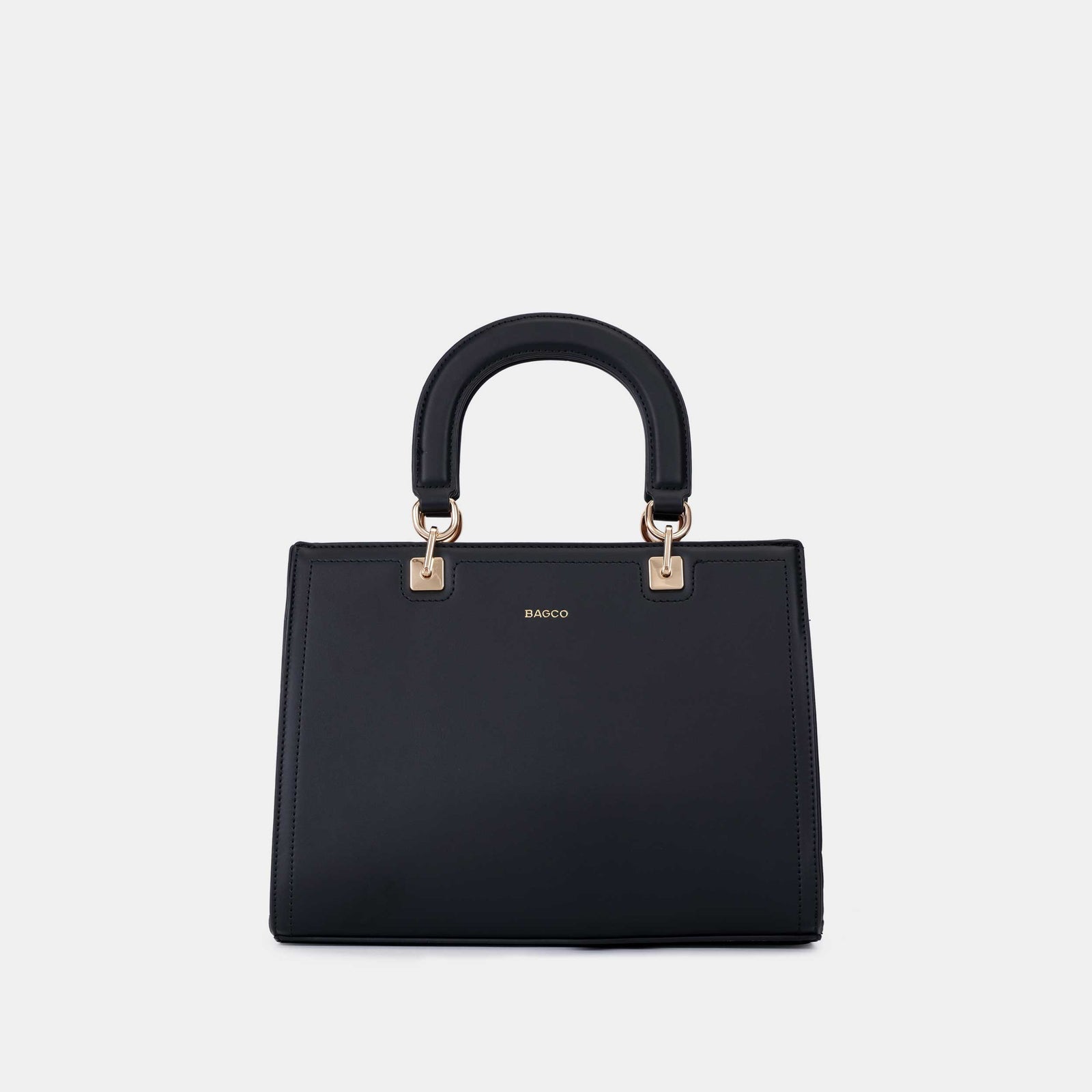 Bagco Valette Leather Satchel-Black