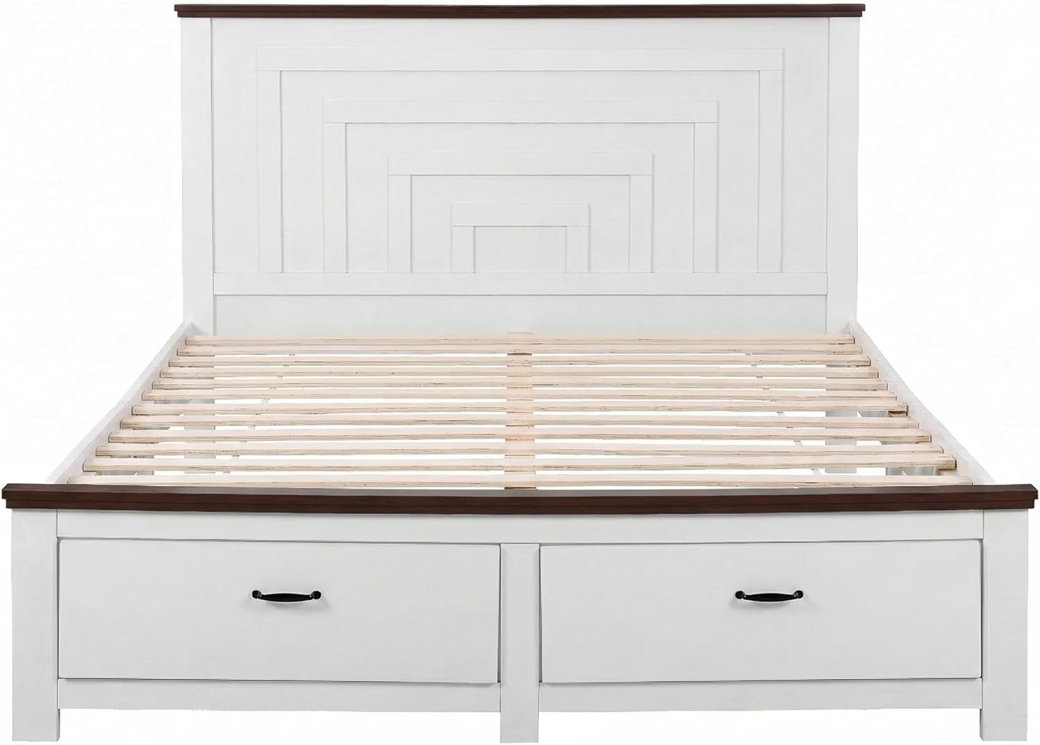 Artiss Queen Wooden Bed Frame and 2 Bedside Table Bedroom Furniture Set