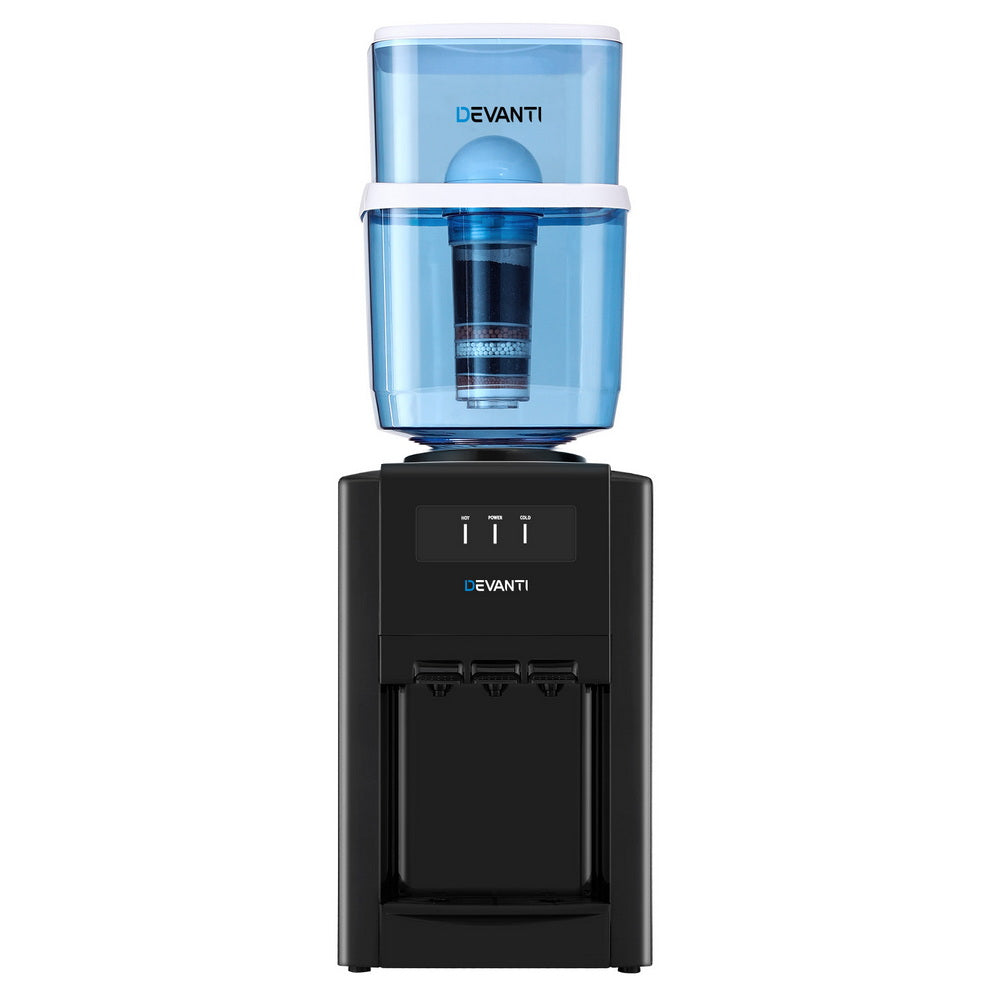 Devanti Water Cooler Dispenser Bench Top 22L w/2 Filter