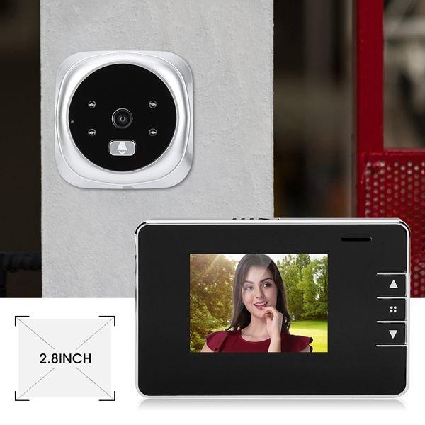 2.8 Screen Digital Peephole Door Bell With 0.3Mp Camera-1915197585149267976