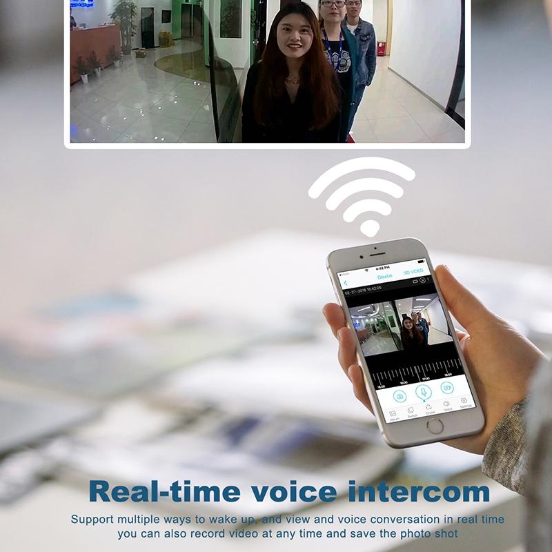 Smart Wifi Video Doorbell With Night Vision & Motion Detection - 2-Way Intercom - 32Gb Sd Card - Black-1915196679347376133