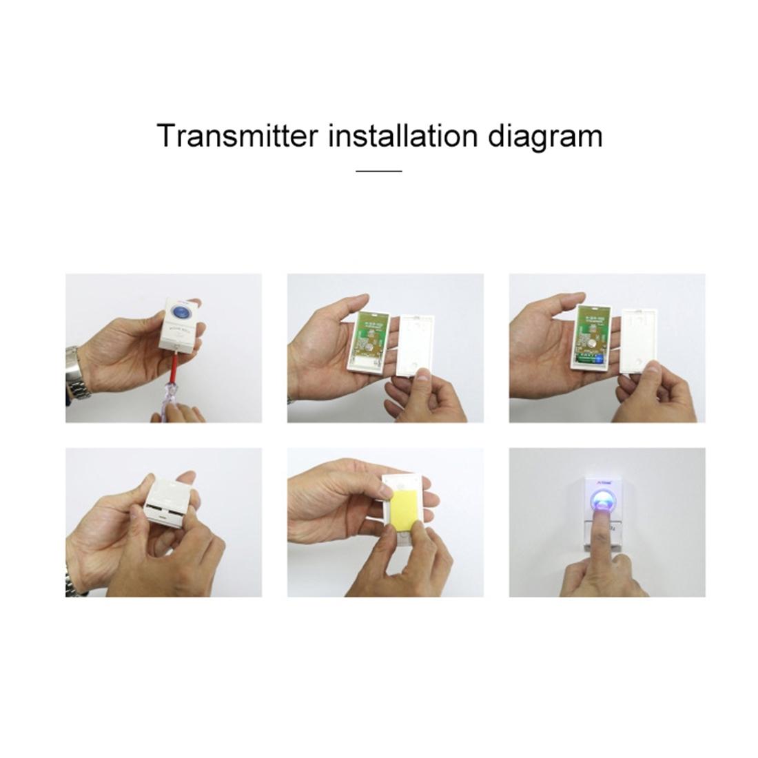 Home Music Remote Control Wireless Doorbell With 38 Polyphony Sounds White-1915196634384437251