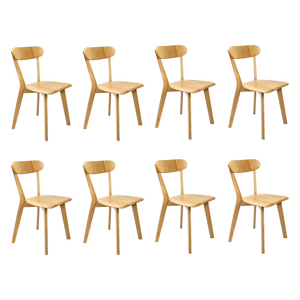 Levede 8x Dining Chairs Wooden Kitchen Chair-1973193568747130880