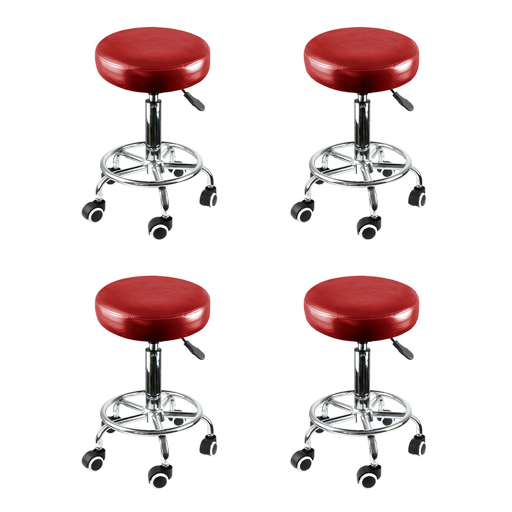 Levede 4x Salon Stool Swivel Barber Stools-1973193577597112320