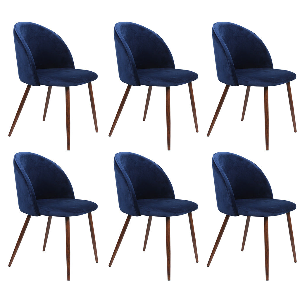 Levede 6x Dining Chairs Seat French Navy-1973193556076138496