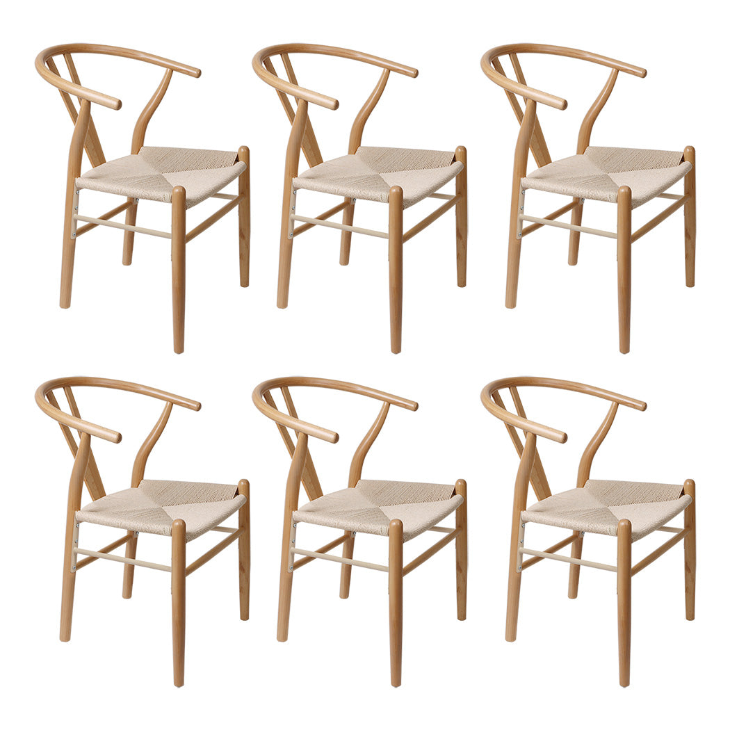 Levede 6x Dining Chairs Wooden Hans-1973193581120327680