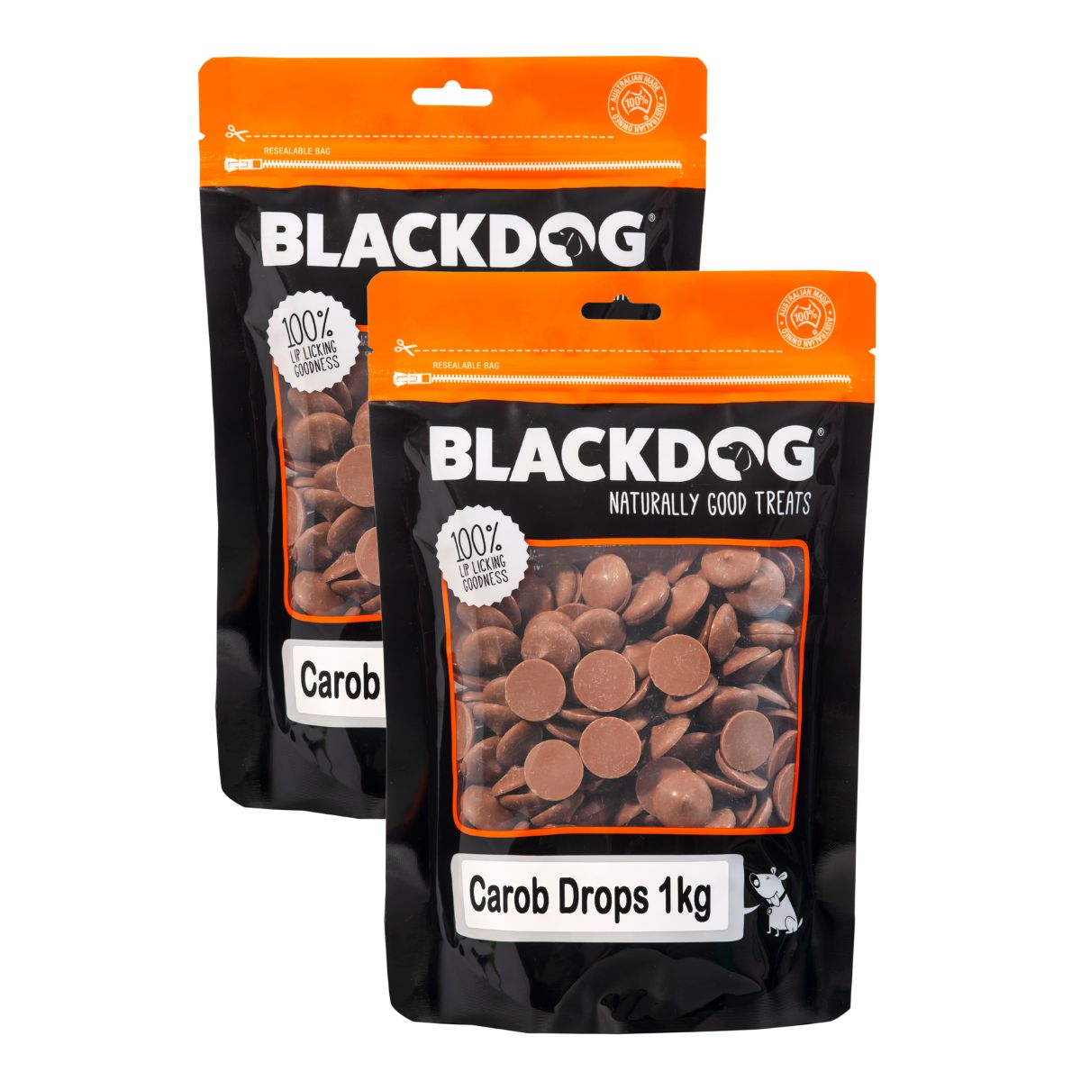 Blackdog Carob Buttons 1kg x 2pk-1973193589009813506