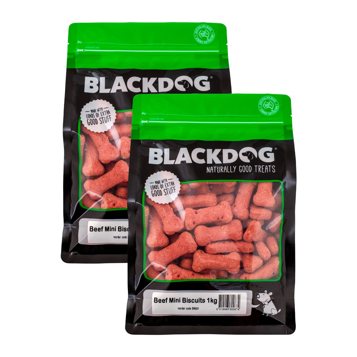 Blackdog Mini Beef Biscuits 1kg x 2pk-1973193590561705986