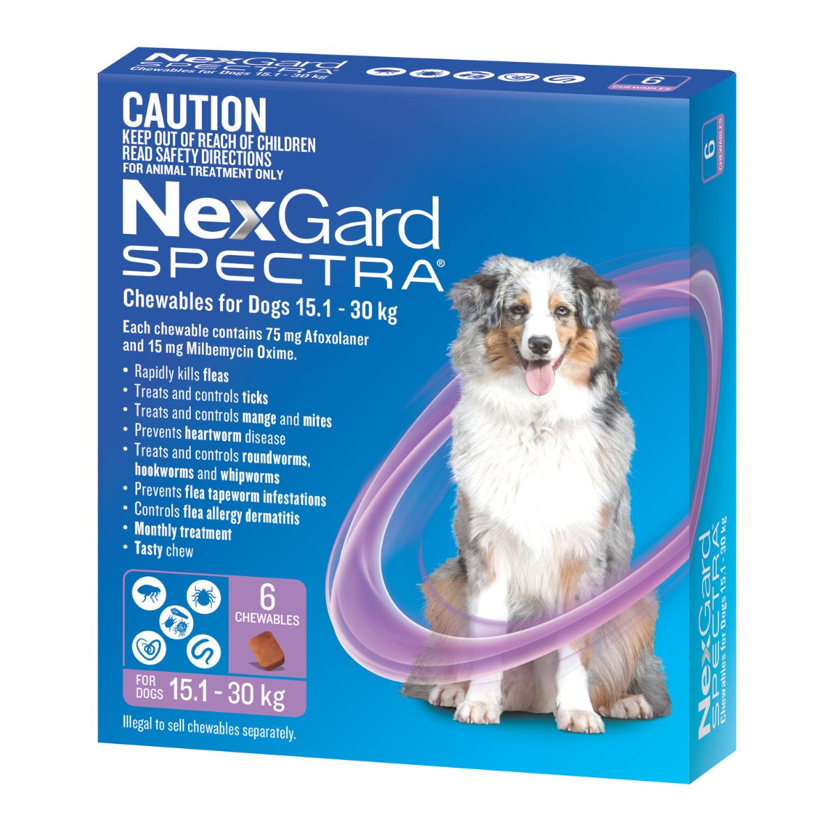 NexGard Spectra Dogs 15.1-30kg 6pk-1973193602712604672