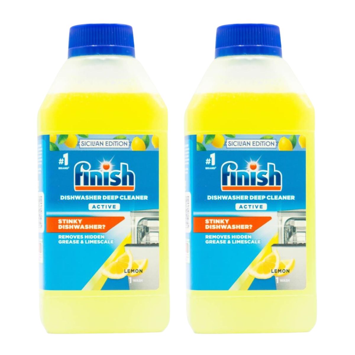 Finish 250ml Dishwasher Cleaner Lemon x2-1973193596588920834