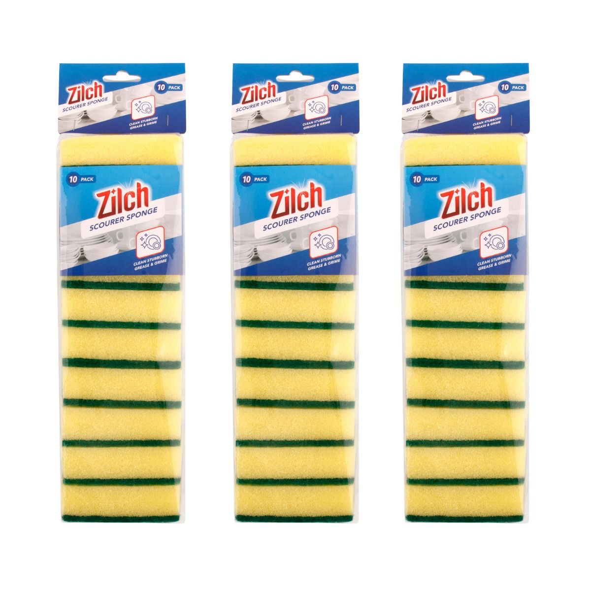 3x Zilch Scourer Sponge 10Pk-1973193609440268289