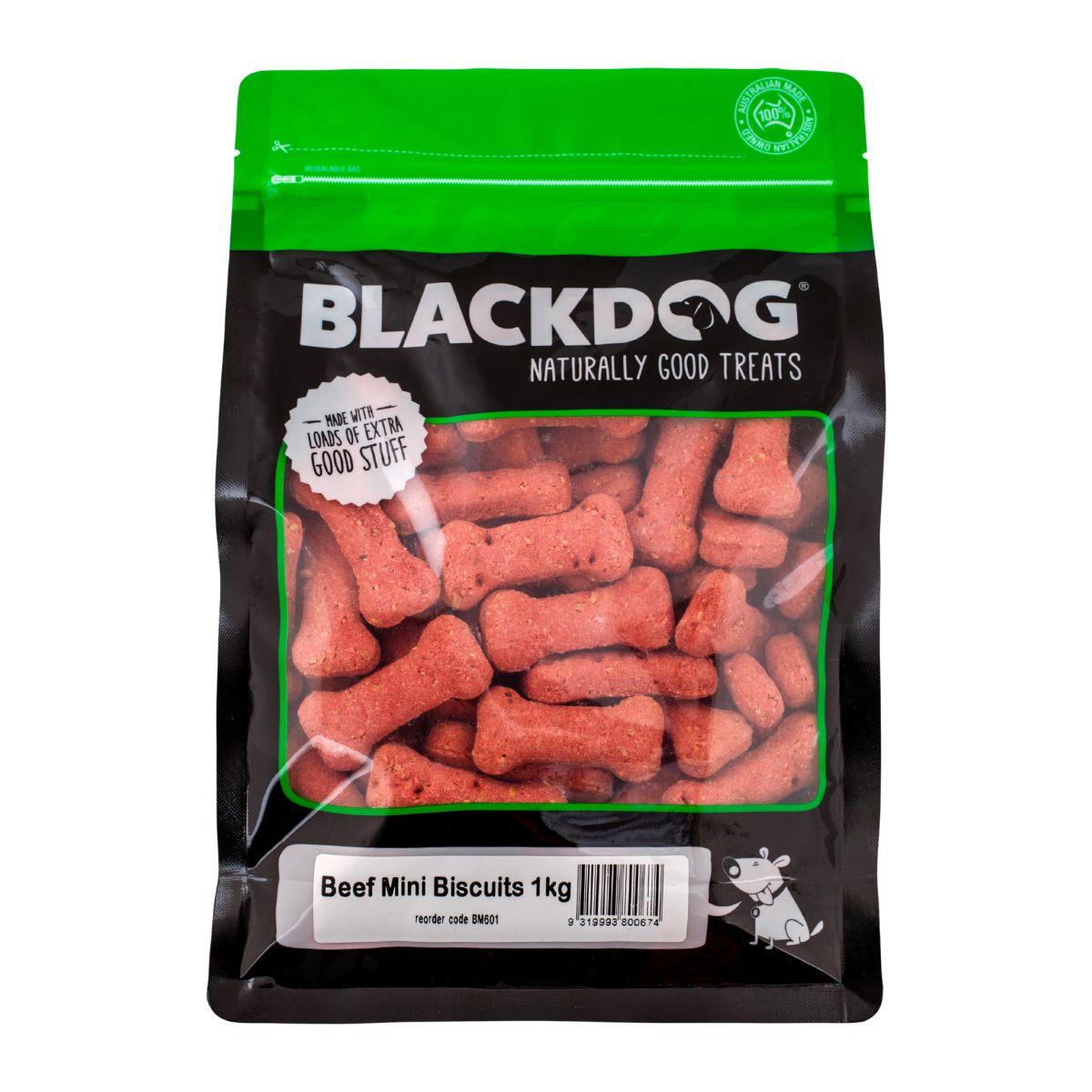 Blackdog Mini Beef Biscuits 1kg-1973193590389739521