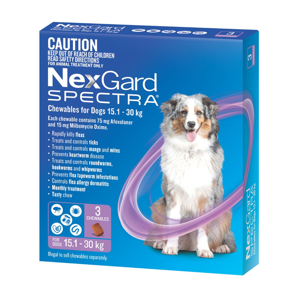 NexGard Spectra Dogs 15.1-30kg 3pk-1973193602549026819