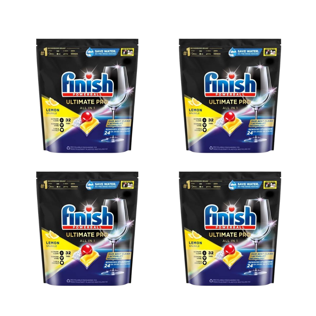 Finish Ultimate Pro 128 Lemon Dishwasher Tablets-1973194174568206336