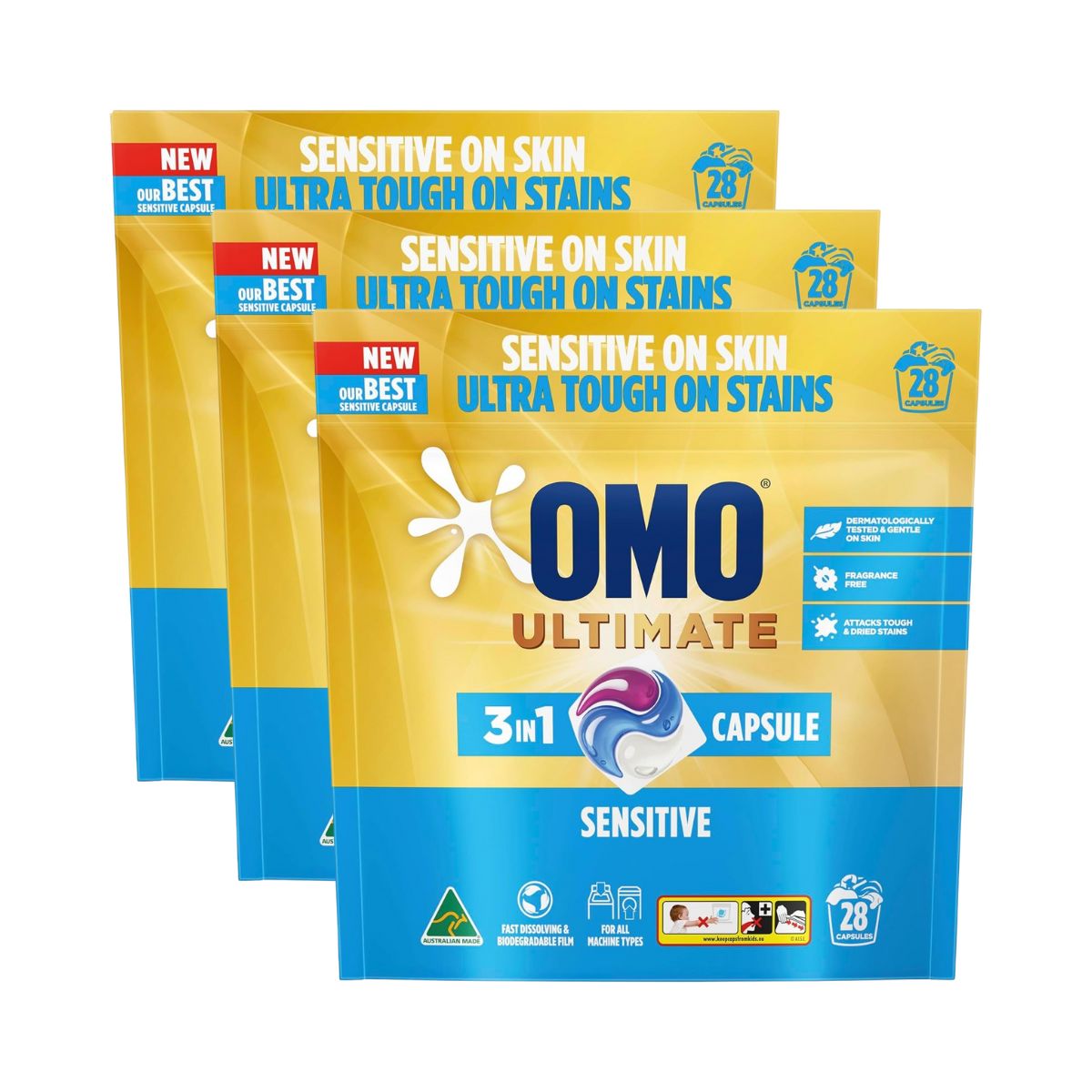 Omo Ultimate 3in1 Sensitive 84 Laundry Capsules-1973194177785237504