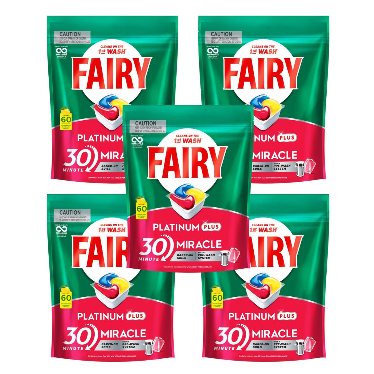 Fairy Platinum Plus x 300 Lemon Dishwasher Tablets-1973193595544539138