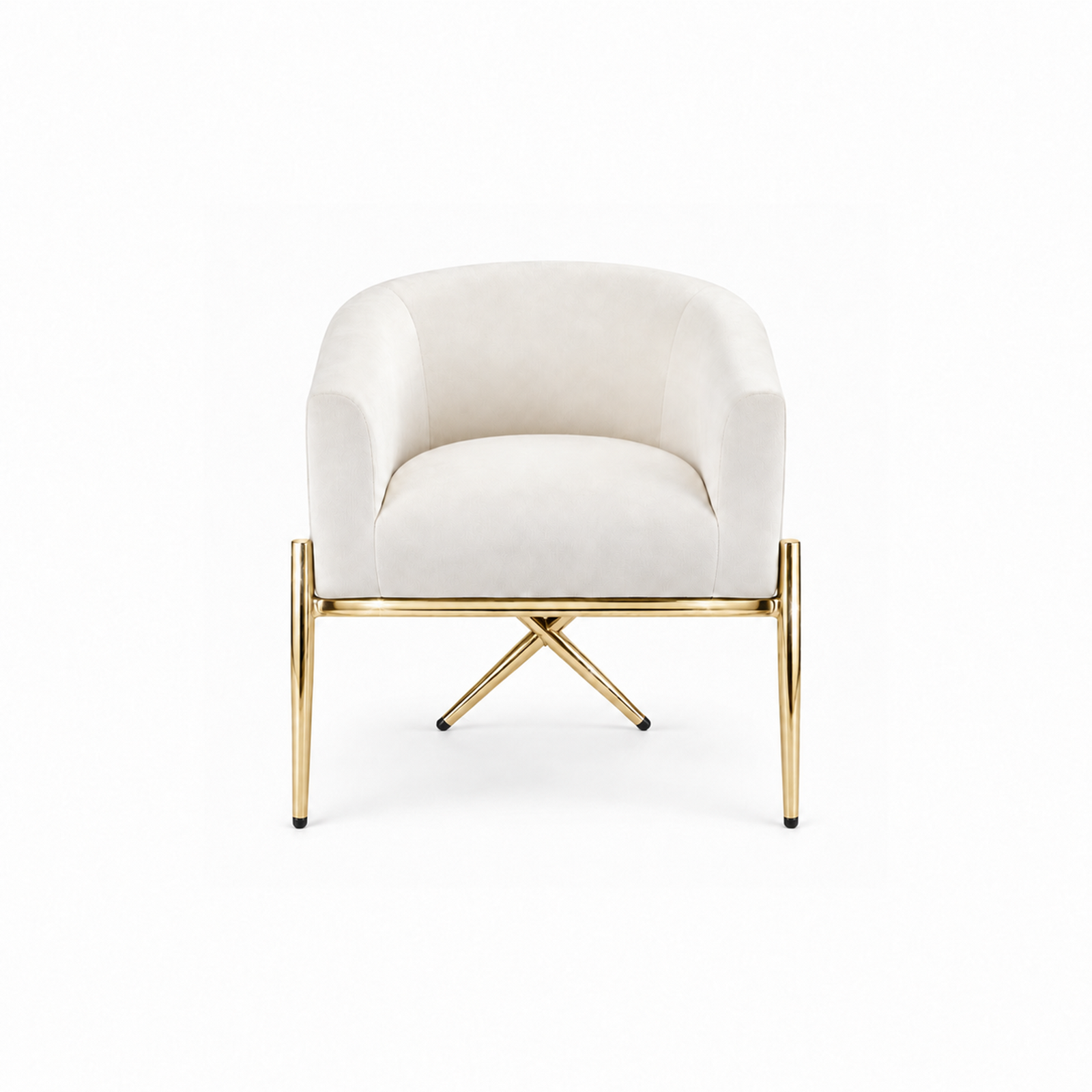 Artiss Armchair Velvet Lounge Accent Chair Nursing Sofa White, Single Sofa Armchair for Living Room, Bedroom, Office and Vanity.