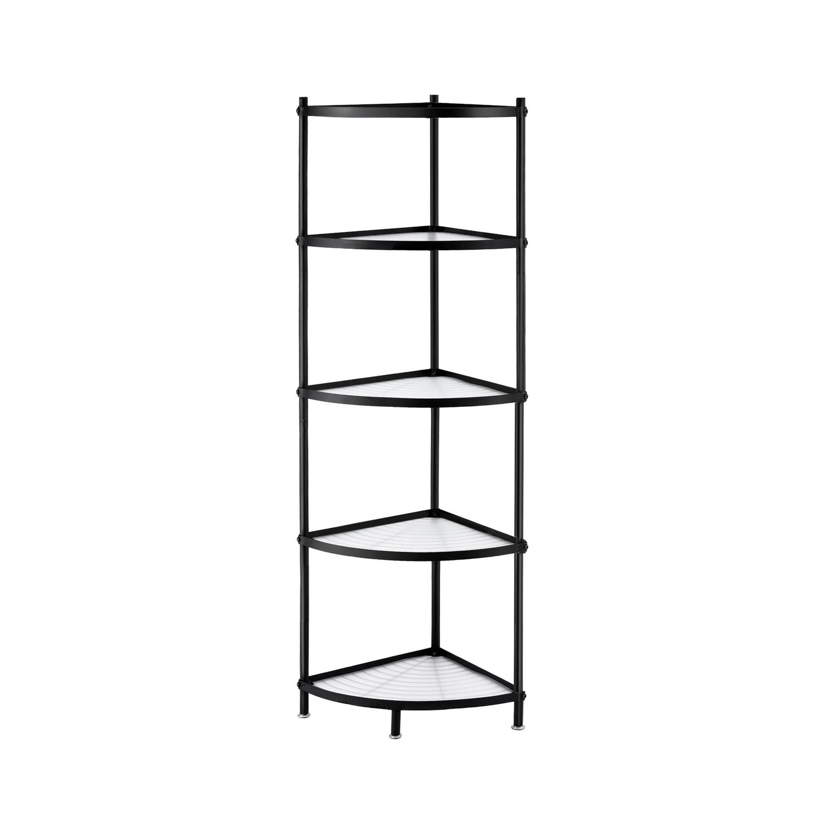 Artiss 5-Tier Kitchen Corner Shelf Rack Stand Microwave Metal Storage Shelves