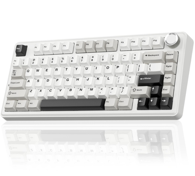 SOLAKAKA A75 75% Gasket Mechanical Keyboard Tri-Mode Hot-Swap Knob
