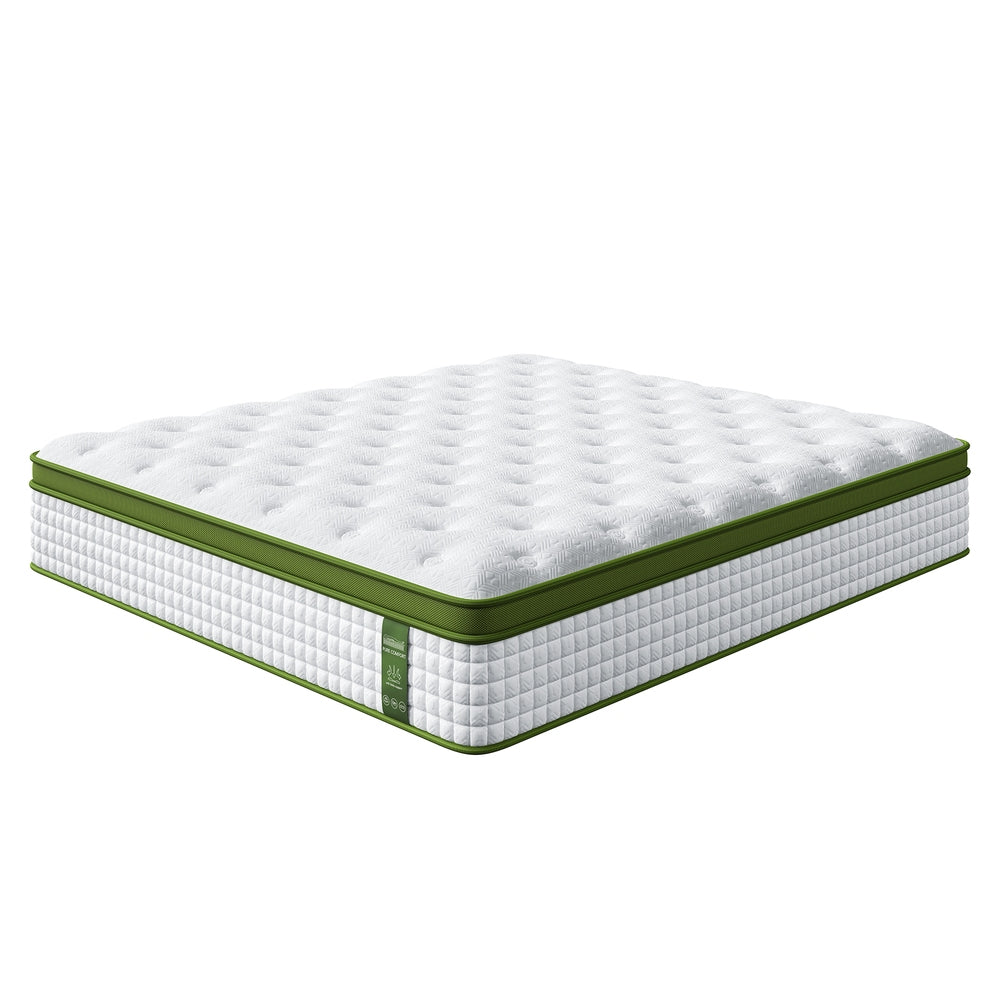 BedStory King Mattress 34cm Medium - Hybrid Mattress for Pressure Relief Motion Isolation