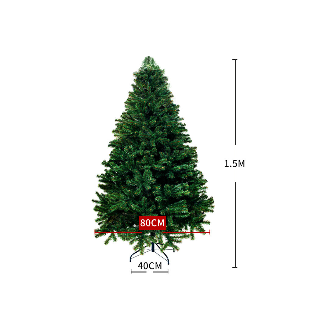 SANTACO Christmas Tree 1.5M 5Ft 200LED 1.5 Meter-1910112327232000002