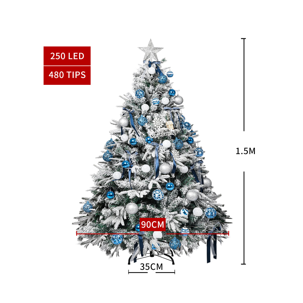 Santaco Christmas Tree 1.5M 5Ft Fairy 1.5 Meter-1910112329249460226