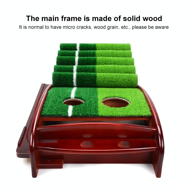 3M Golf Solid Wood Putter Trainer Practice Set Training Mat-1922443428982034437