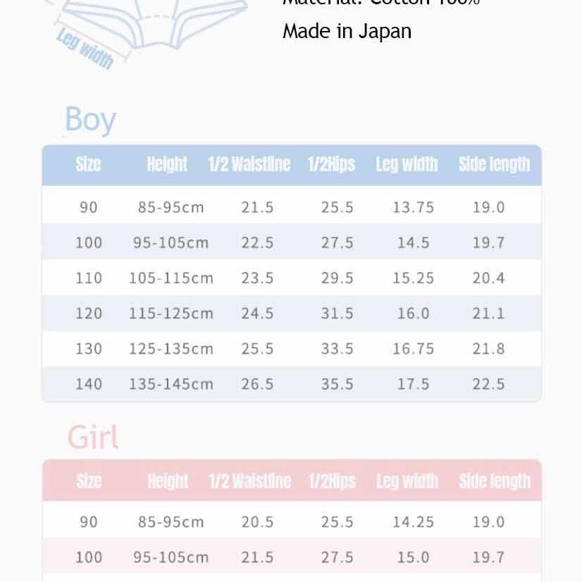 Angel Dept Organic Cotton Kids Underwear Wagashi (Boy) 110-1910112417963184131