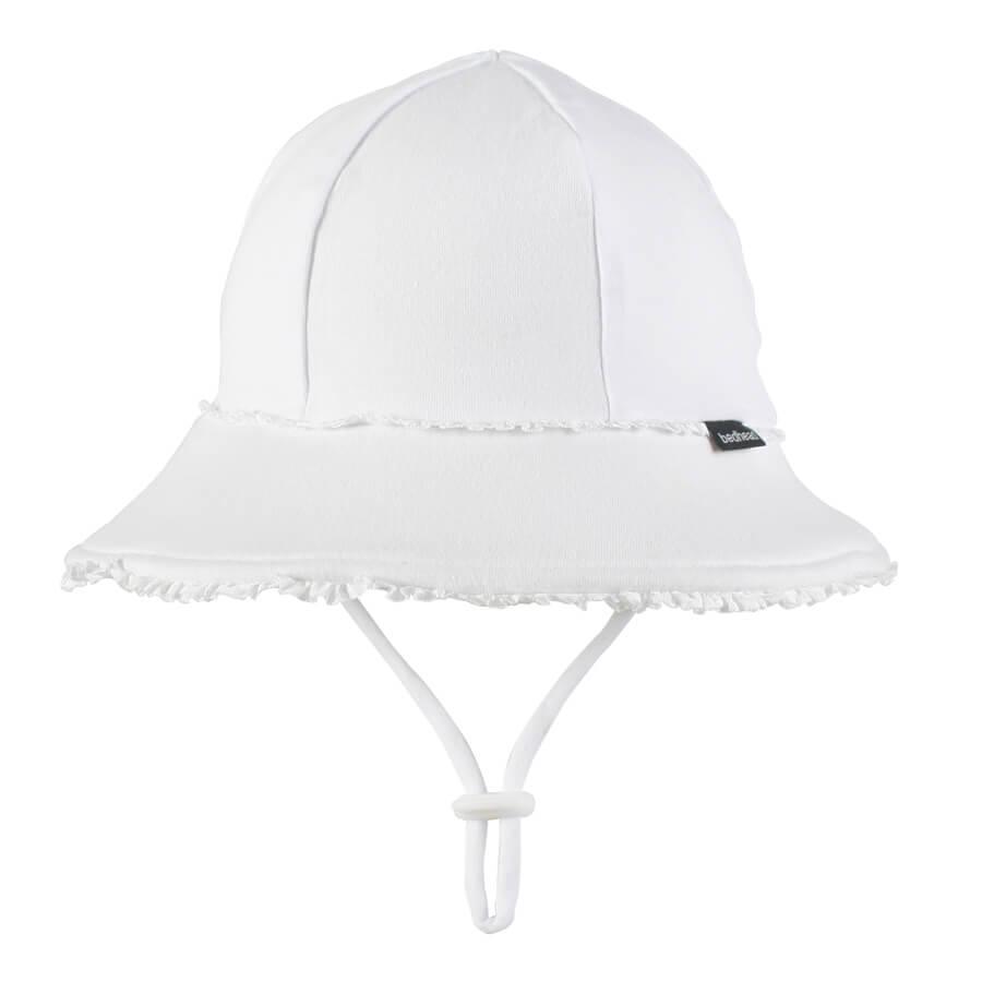 Bedhead Ponytail Bucket Hat - White Ruffle L-1954803155933990912