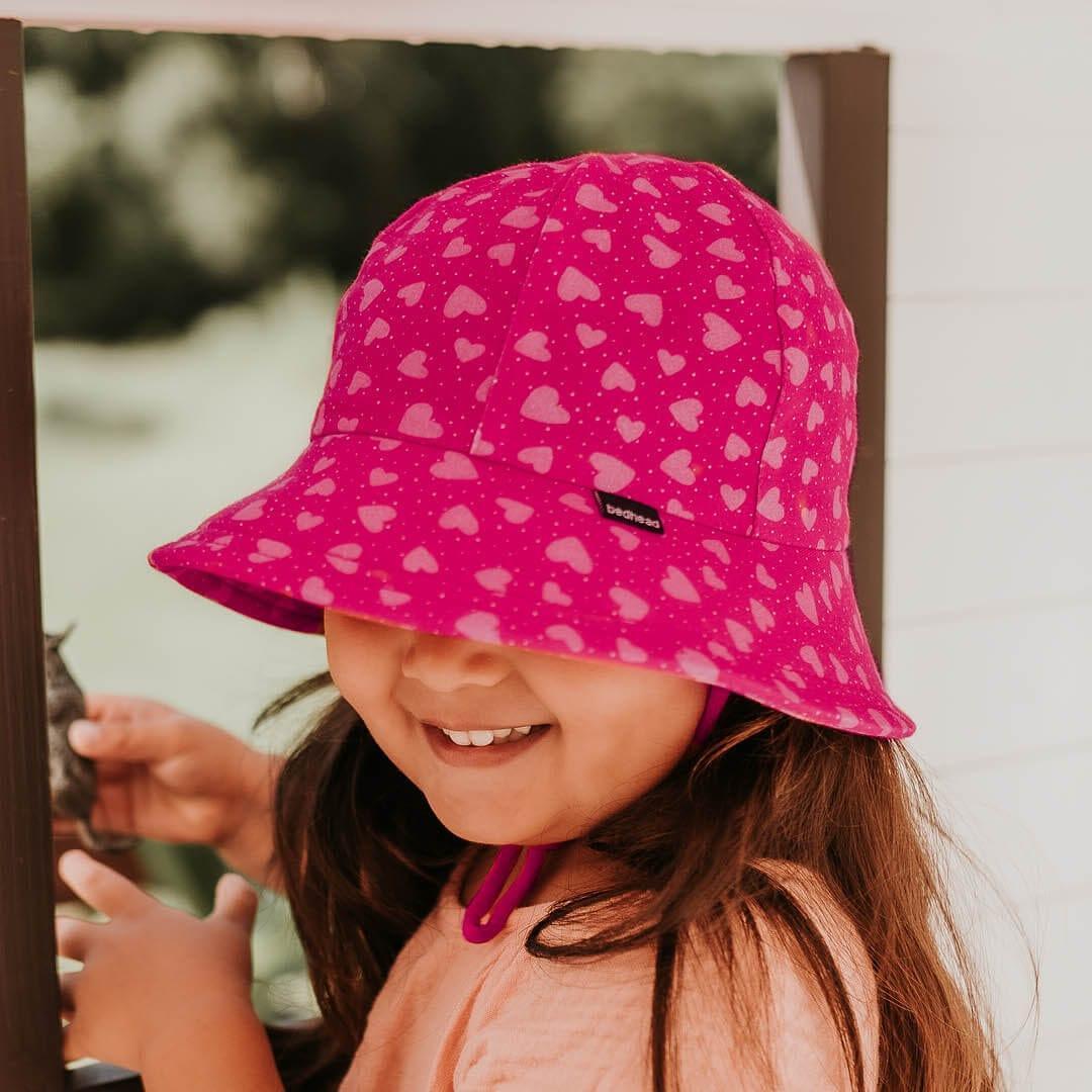 Bedhead Toddler Bucket Hat - Hearts S-1954803162963644417