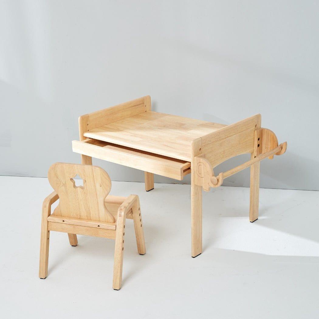 Bunny Tickles Primary Adjustable Table and Chair Set Car-1910112177126248448