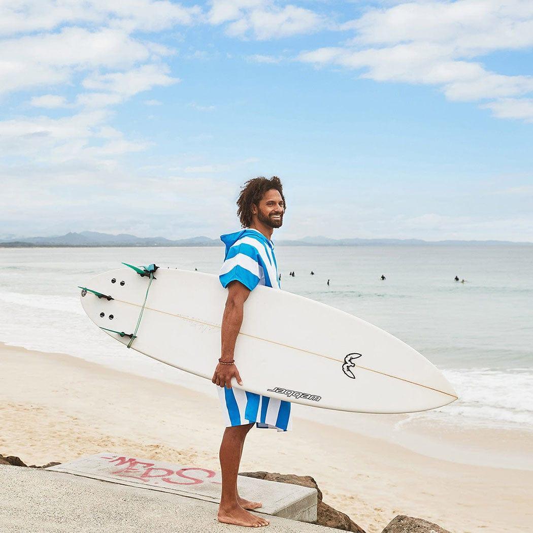 Dock & Bay Adult Poncho Hooded Towel | Cabana Collection | Bondi Blue L-1954802356742918144