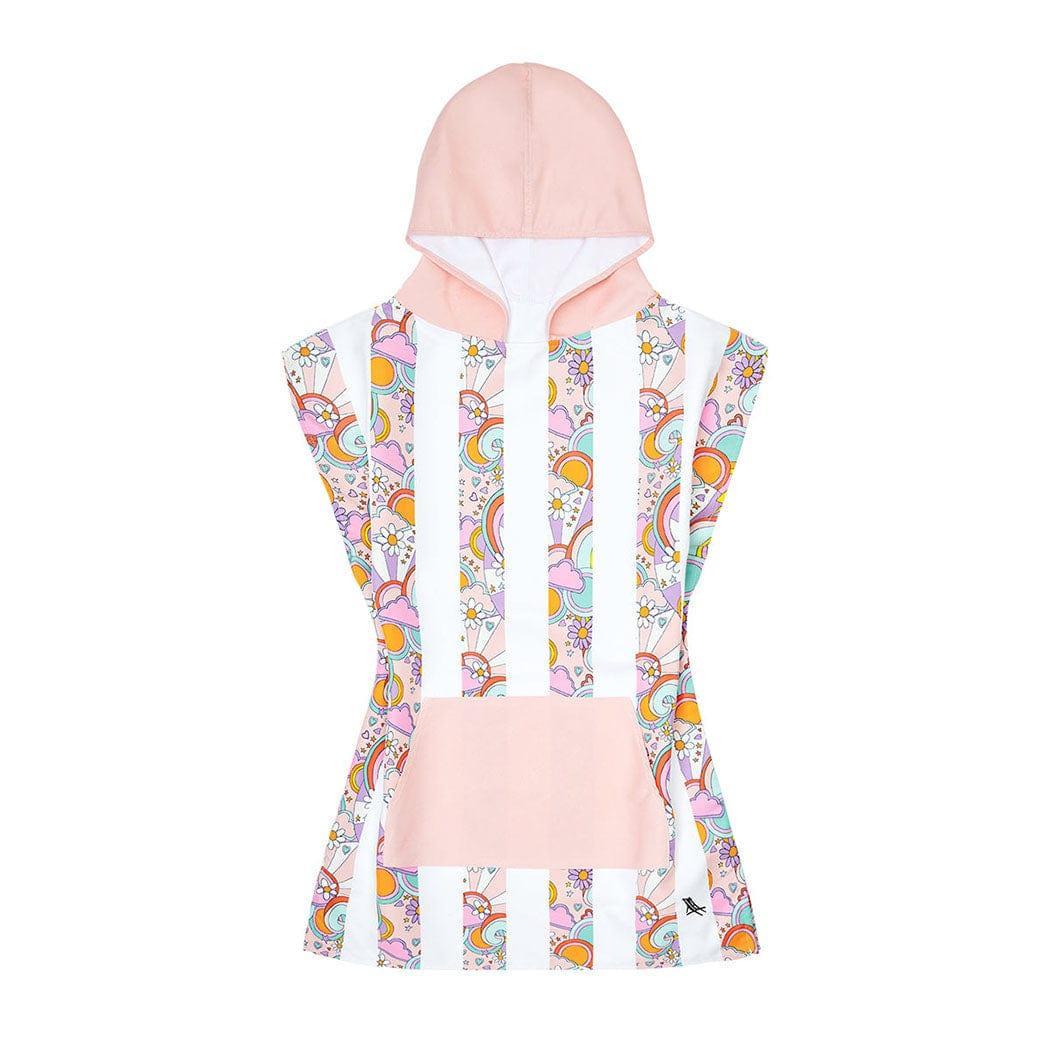 Dock & Bay KIDS Poncho Hooded Towel - Pink Power XS (2-4yrs)-1910112413630468100