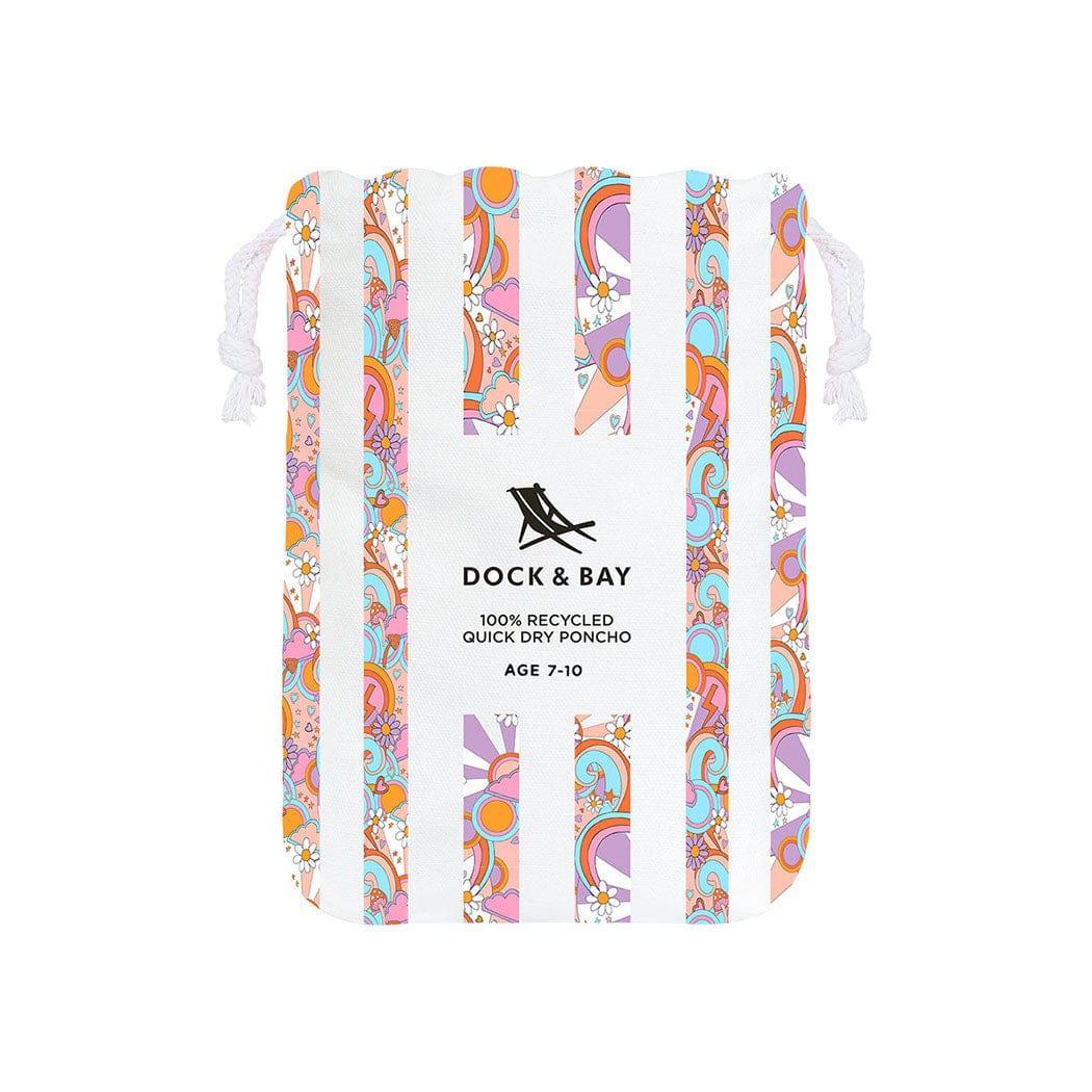 Dock & Bay KIDS Poncho Hooded Towel - Pink Power XS (2-4yrs)-1910112413630468102