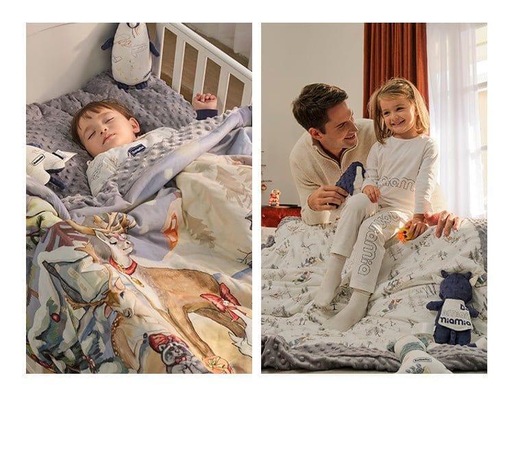 Domimia Thick Padded Minky Dot Cotton Kids Blanket 2.5tog-Limited Edition-1954803091811471363