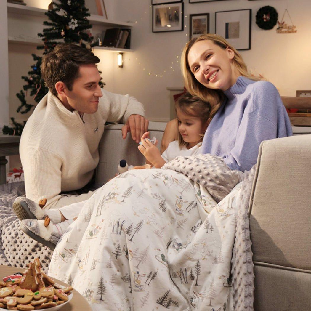 Domimia Thick Padded Minky Dot Cotton Kids Blanket 2.5tog-Limited Edition-1954803091811471365