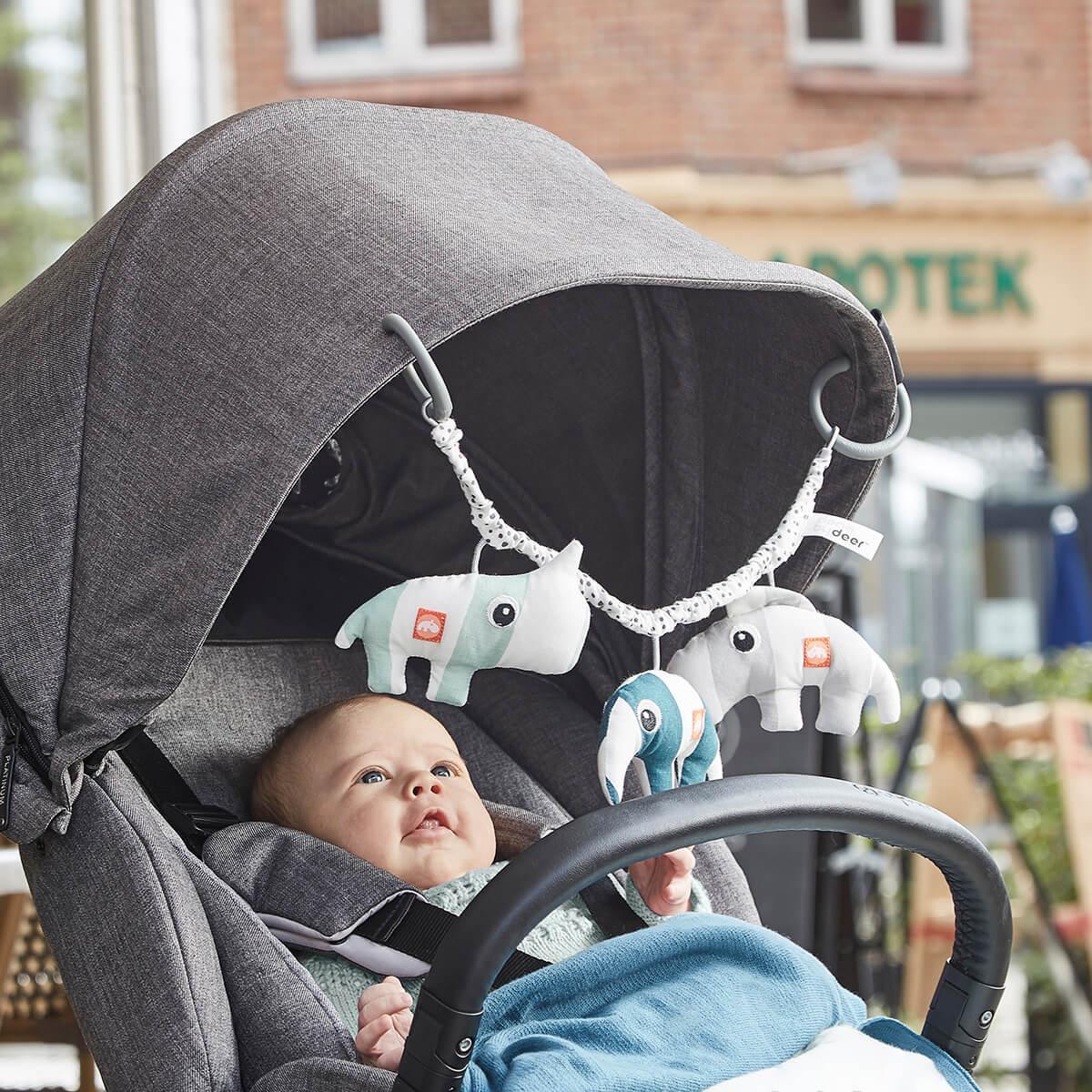 Done by Deer Pram Toy Deer Friends- Powder Pink-1954803113600880641